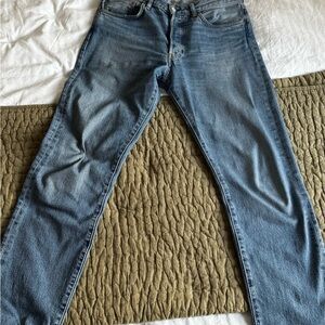Buck Mason Men's Straight Blue Jeans